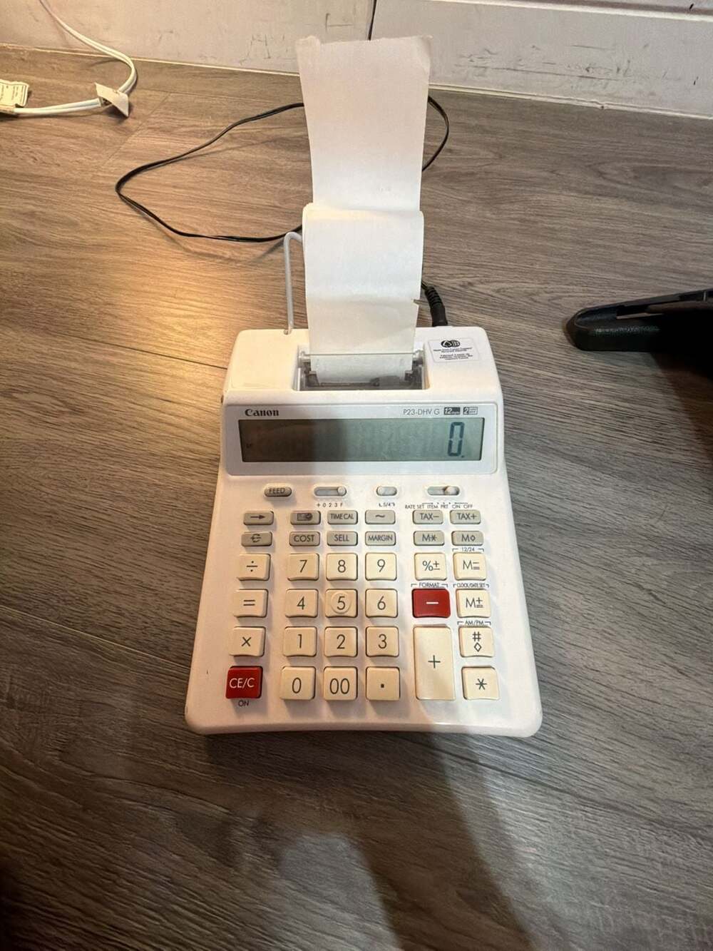 Canon P23-DHV G 12-Digit Two-Color Printing Calculator